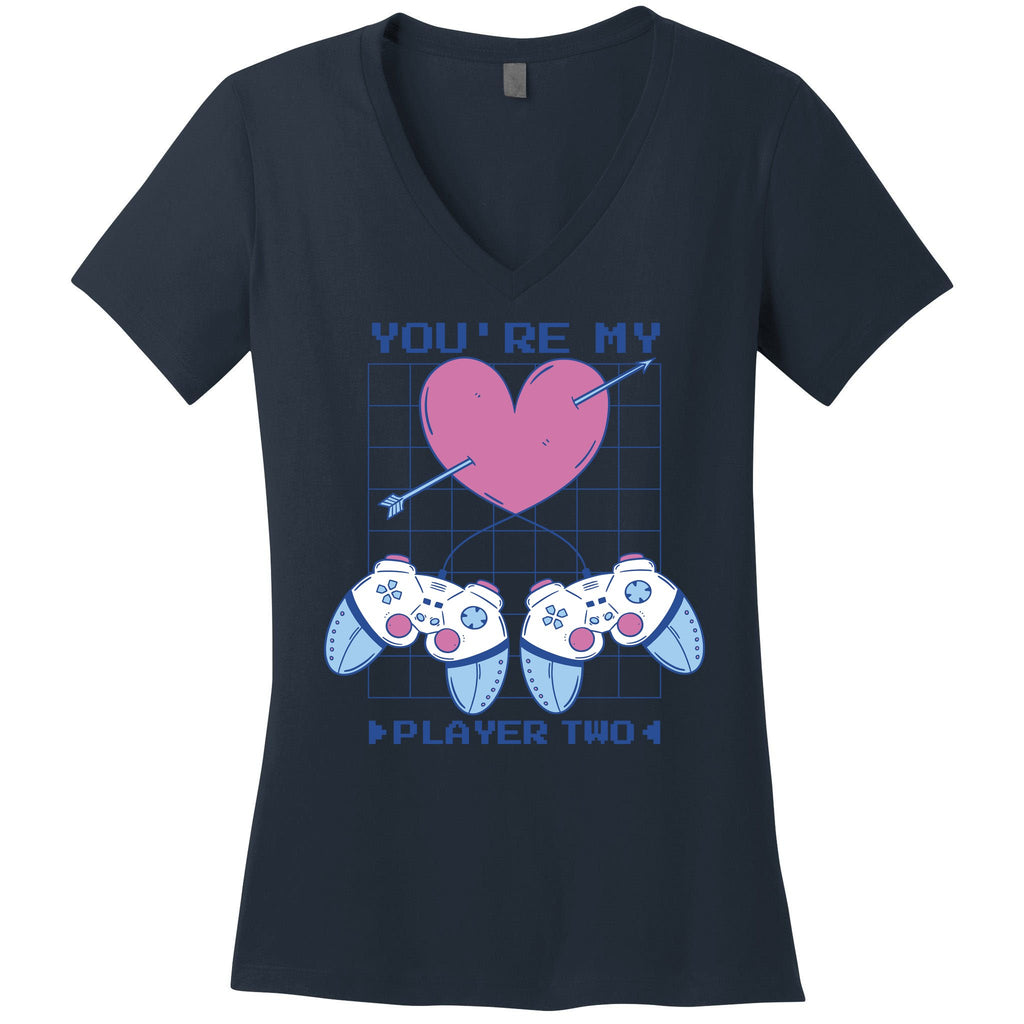 You're My Player Two Gamer Women's V-Neck T-Shirt