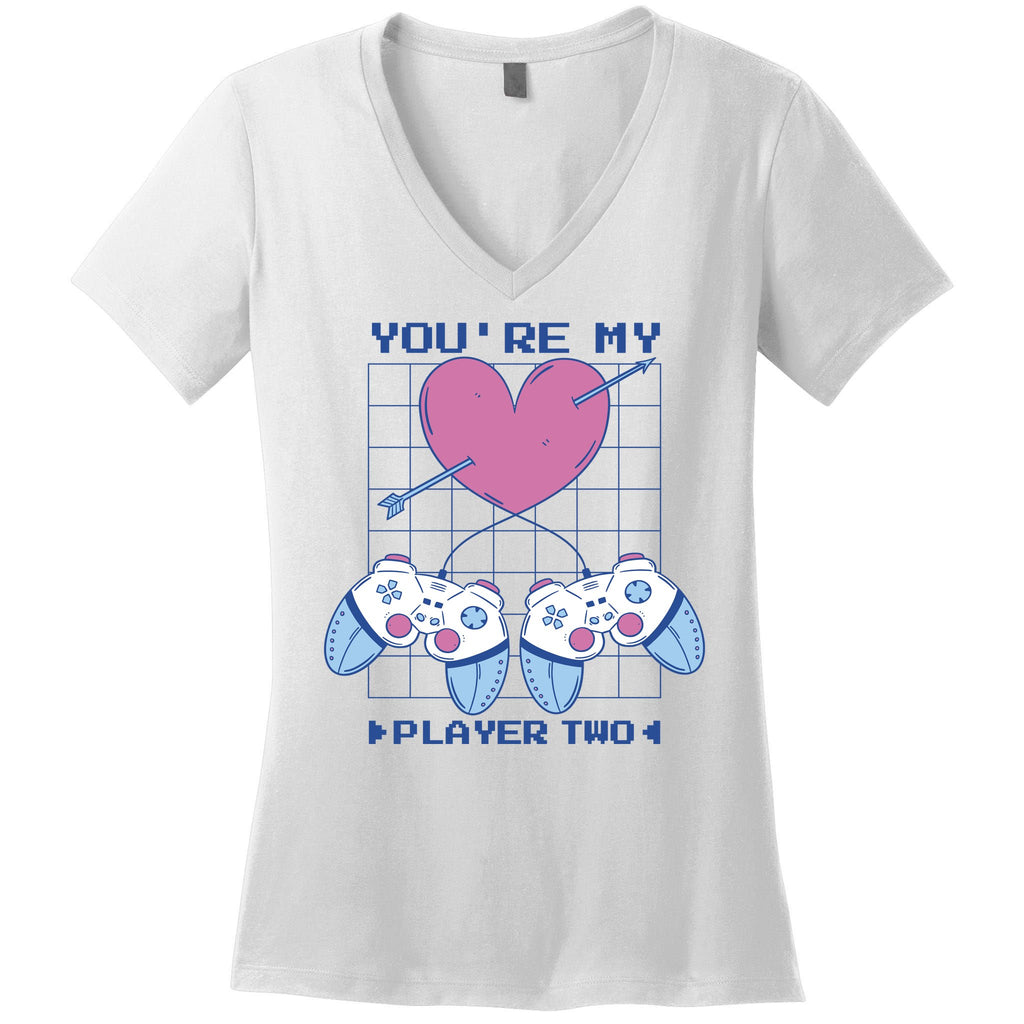 You're My Player Two Gamer Women's V-Neck T-Shirt