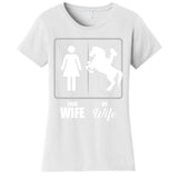 Your Wife My Wife Horse Wife Valentine Women's T-Shirt