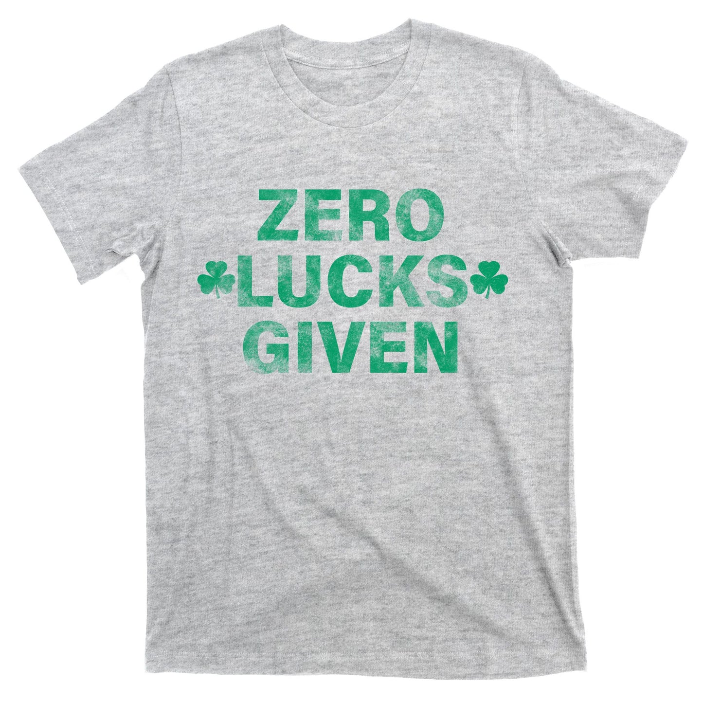 Zero Lucks Given Vintage St Patricks Day T-Shirt