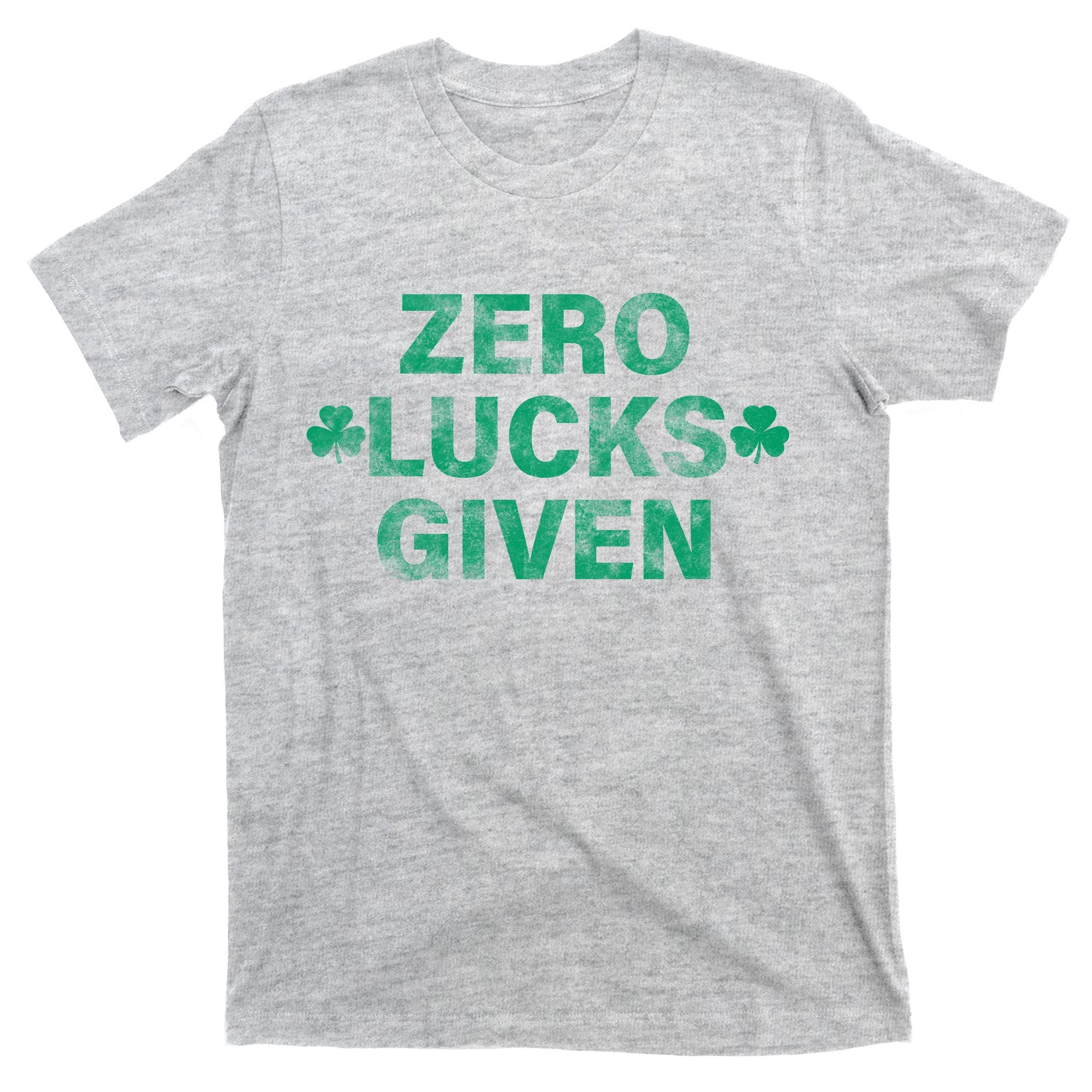 Zero Lucks Given Vintage St Patricks Day T-Shirt