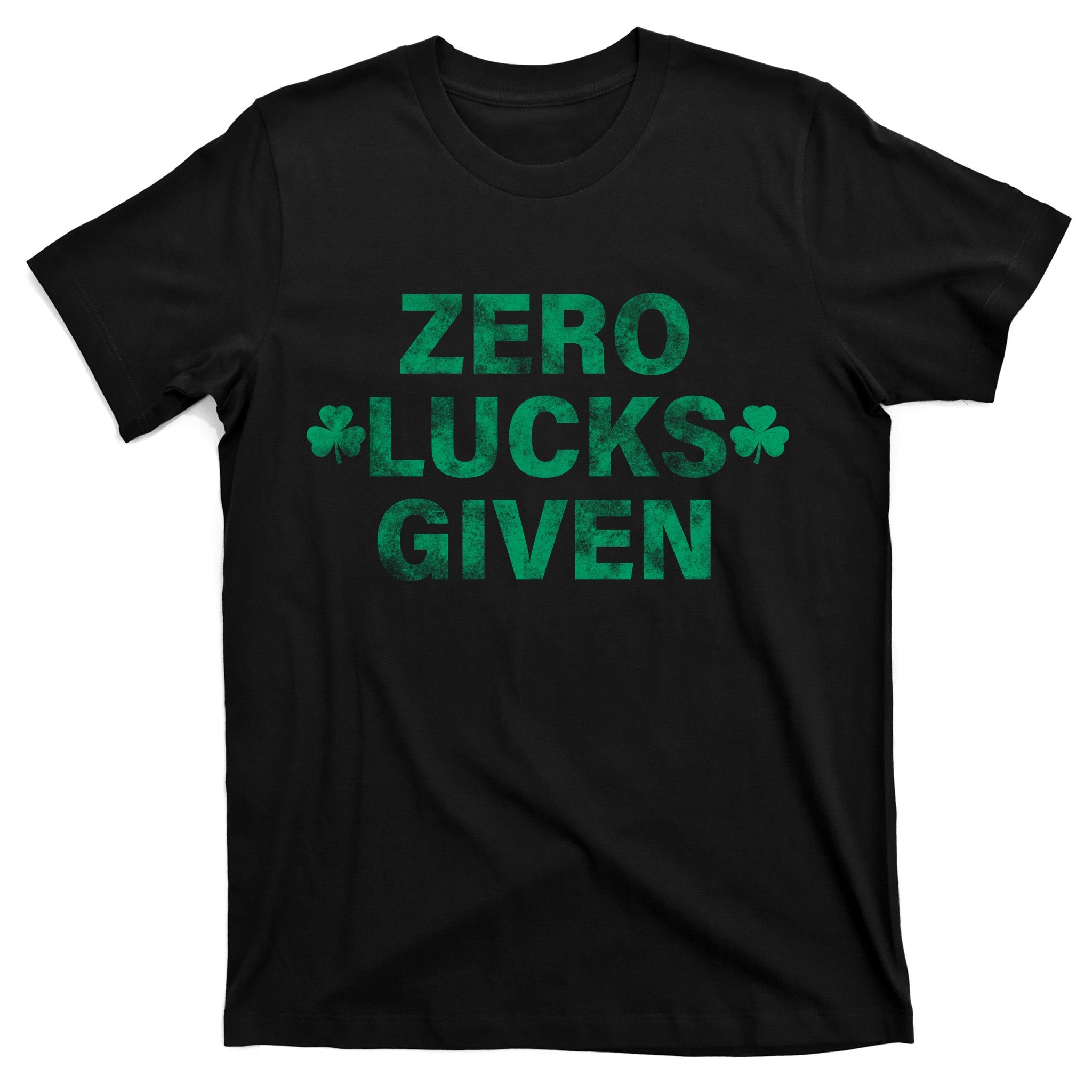 Zero Lucks Given Vintage St Patricks Day T-Shirt