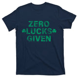 Zero Lucks Given Vintage St Patricks Day T-Shirt