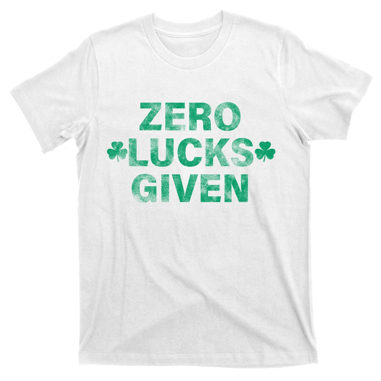 Zero Lucks Given Vintage St Patricks Day T-Shirt