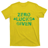 Zero Lucks Given Vintage St Patricks Day T-Shirt